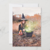 90のレトロおもしろいハロウィーントリックまたはトリートコスチューム 招待状 (裏面)