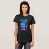 90のレトロSynthwave 日本の Vaporwave Otaku Aest Tシャツ (正面フル)