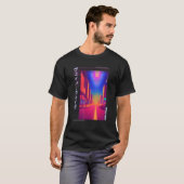 90のレトロSynthwave 日本の Vaporwave Otaku Aest Tシャツ (正面フル)