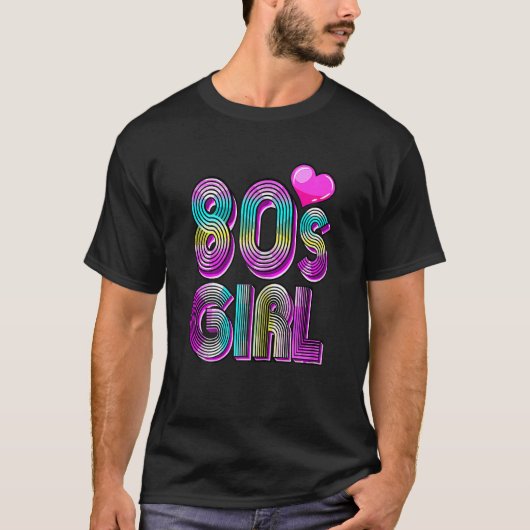 90の女の子スタイルレトロヴィンテージ服服オールド Tシャツ (正面)