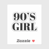 90の女の子 シール (シート)