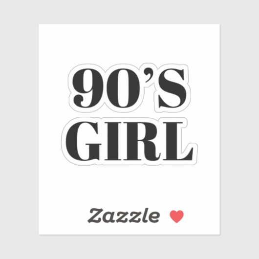 90の女の子 シール (シート)