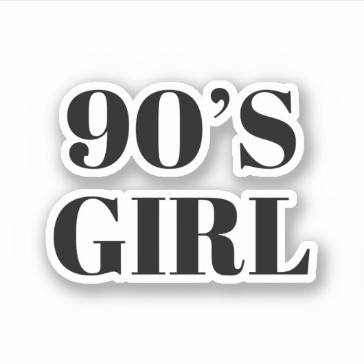 90の女の子 シール (正面)