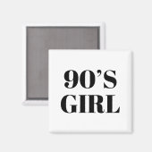 90の女の子 マグネット (正面/裏面)