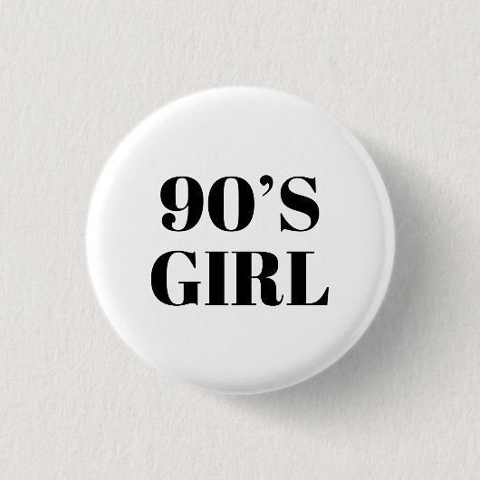 90の女の子 缶バッジ (正面)