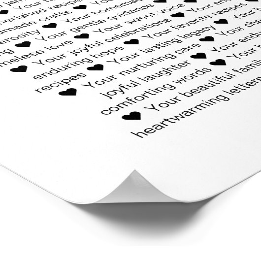 90の理由私たちがあなたを愛する90th誕生日コラージュ ポスター (角)