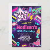 90の誕生日パーティーに戻る 招待状 (正面)