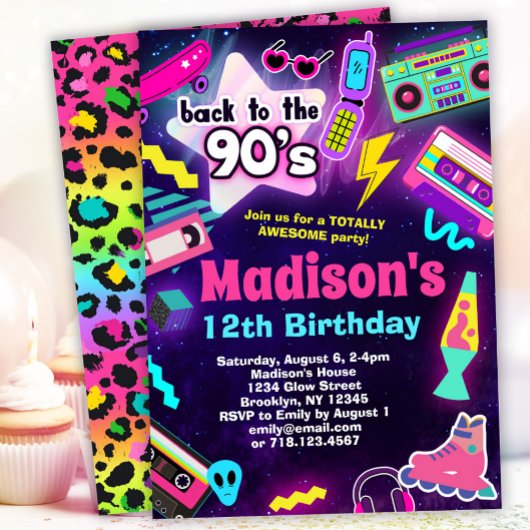 90の誕生日パーティーに戻る 招待状