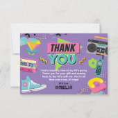 90の誕生日パーティーサンキューカード サンキューカード (正面)