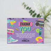 90の誕生日パーティーサンキューカード サンキューカード (スタンド正面)