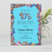 90の誕生日招待状 カード (スタンド正面)