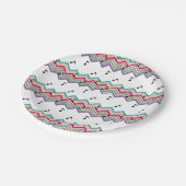 90の音楽をテーマにした誕生日パーティー紙プレート ペーパープレート (アングル)