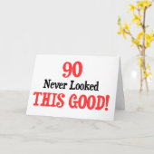 90はこんなに良く見えなかった! カード (黄色い花)