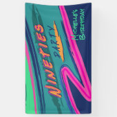 90はっきりしたパーティーバナー 横断幕 (縦)