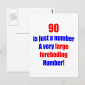 90は単なる数である ポストカード (正面/裏面)