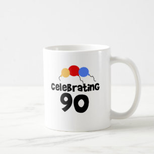 90を祝うこと コーヒーマグカップ