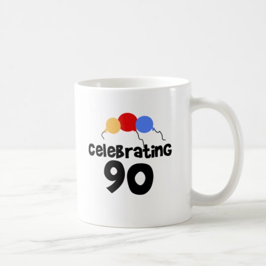 90を祝うこと コーヒーマグカップ (右)