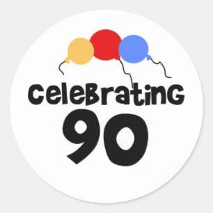 90を祝うこと ラウンドシール