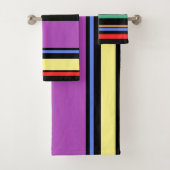 90インスパイアs 数々の はっきりした Black モダン  バスタオルセット (インサイチュ)