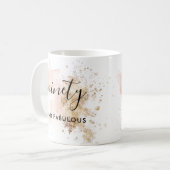 90エレガントと素晴らしい90誕生日マグギフト コーヒーマグカップ (正面左)