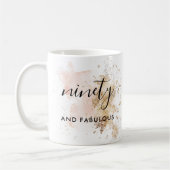 90エレガントと素晴らしい90誕生日マグギフト コーヒーマグカップ (左)