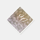 90エレガント誕生日ナプキンス スタンダードカクテルナプキン (角)