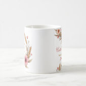 90エレガント誕生日マグカップおばあちゃん – ボホシック コーヒーマグカップ (中央)