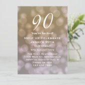 90エレガント誕生日招待状 招待状 (スタンド正面)