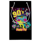 90カスタマイズのヒップホップビベスレトロ スモールペーパーバッグ (裏面)