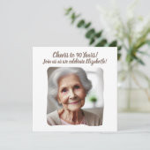 90カスタム年90誕生日の写真応援 招待状 (スタンド正面)