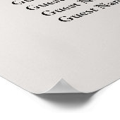 90グレー結婚の座席表 ポスター (角)