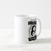 「90コーヒー・マグの製造所の大学"殴打"クラス コーヒーマグカップ (正面右)