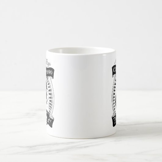 「90コーヒー・マグの製造所の大学"殴打"クラス コーヒーマグカップ (中央)