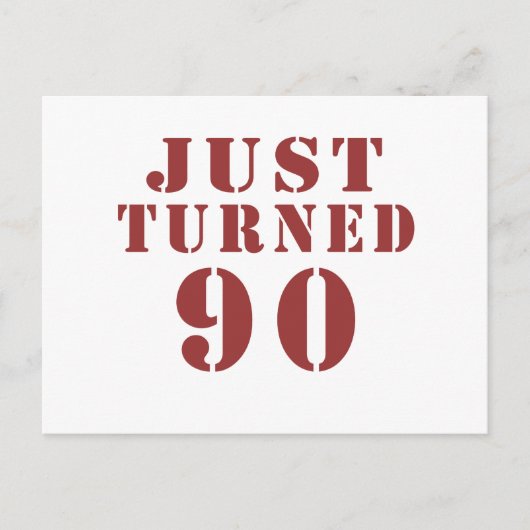 90ジャストターン誕生日 ポストカード (正面)