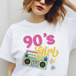 90ズガールボームボックスヒッピーレトロGroovy Tシャツ