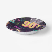 90ズネオンディスコビーブスレトロスタイトル ペーパーボウル (傾斜あり)