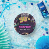 90ズネオンディスコビーブスレトロスタイトル ペーパーボウル (パーティー)