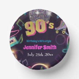 90ズネオンディスコビーブスレトロスタイトル ペーパーボウル