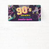 90ズネオンディスコビーブスレトロスタイトル 横断幕 (インサイチュ)