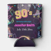 90ズネオンディスコビーブスレトロスタイトル 缶クーラー (正面)