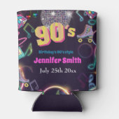 90ズネオンディスコビーブスレトロスタイトル 缶クーラー (裏面)