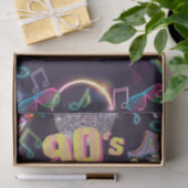 90ズネオンディスコビーブスレトロスタイトル 薄葉紙 (ギフト)