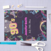 90ズネオンディスコビーブスレトロスタイトル 薄葉紙 (クラフト)