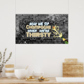 90ズヒップホップシャンパン |お気に入りのイベント ポスター (キッチン)