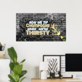 90ズヒップホップシャンパン |お気に入りのイベント ポスター (ホームオフィス)