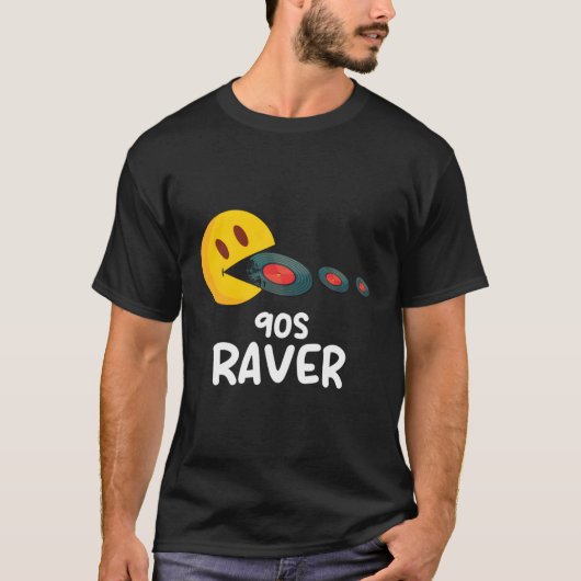 90ズレイブエムハウステクノ笑顔顔 Tシャツ (正面)