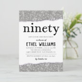 90ダイヤモンド誕生日招待状 招待状 (スタンド正面)