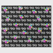 90ハッピーバースデー風船 ラッピングペーパー (フラット)