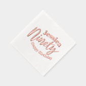 90ハッピーバースデー90th birthday party カスタム 箔ナプキン (右)