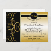 90バースデーパーティ招待状 招待状 (正面/裏面)